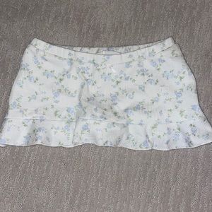 Edikted mini skirt white with flowers xs